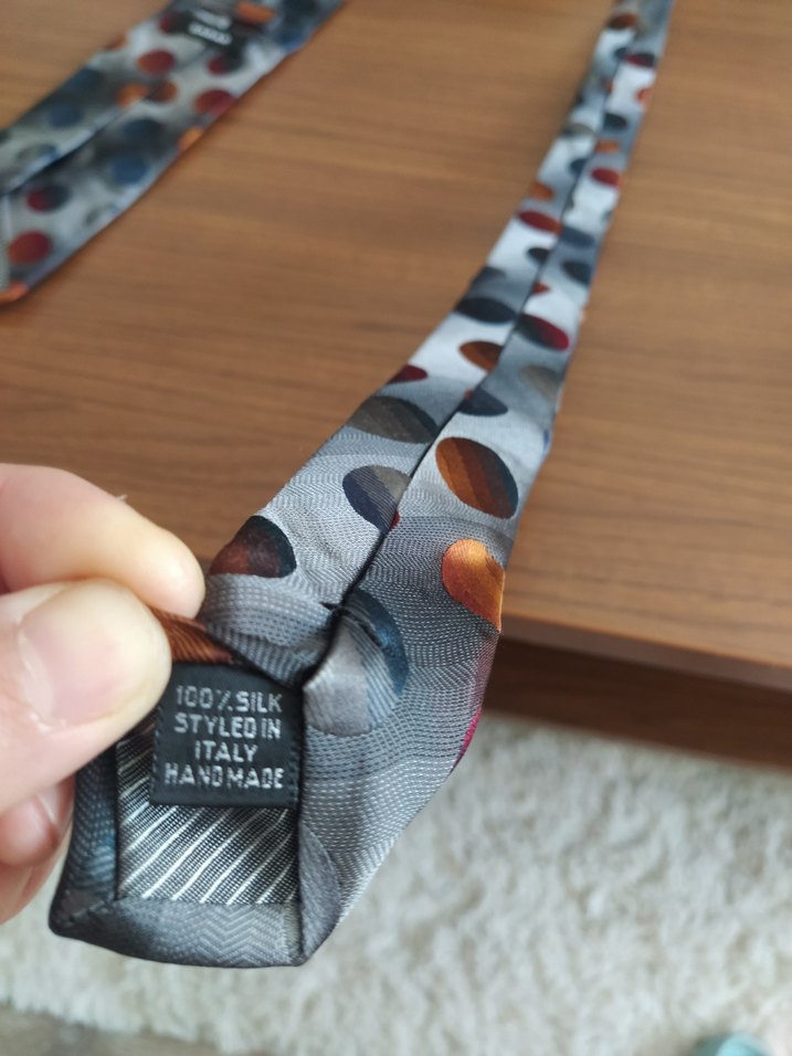 Sarar marka Gri Noktalı Retro Erkek Kravat - Görsel 4