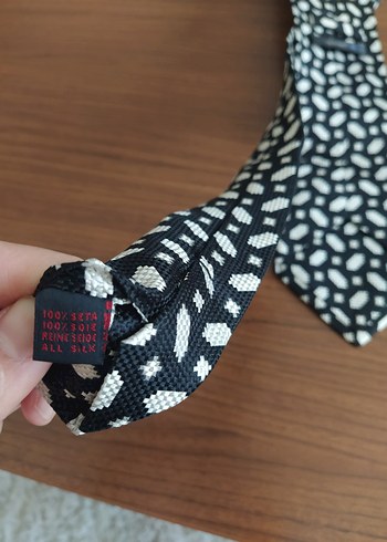 Siyah Desenli Erkek Kravat - Görsel 3