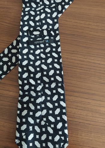 Siyah Desenli Erkek Kravat - Görsel 2