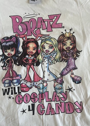 Defacto Beyaz Bratz Baskılı Tişört