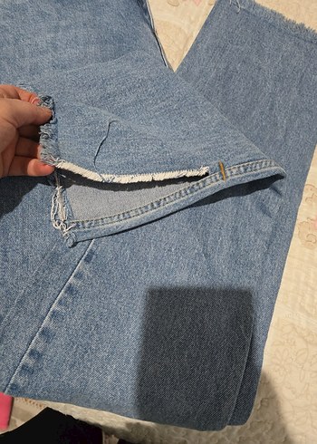 Kadın Mavi Midi Kot Pantolon - Görsel 4