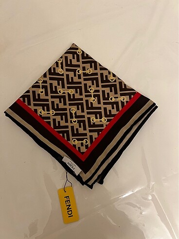  Beden kahverengi Renk Fendi Twill Eşarp