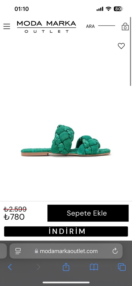 İpekyol yeşil  Örgü Terlik - Görsel 3