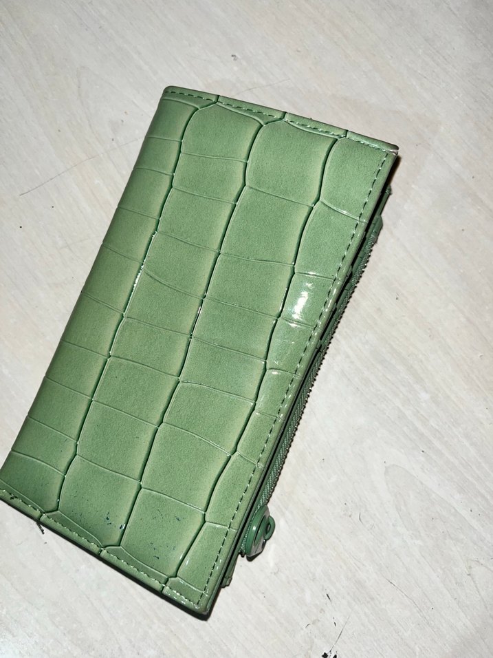 Yeşil Deri Kadın Cüzdanı - Görsel 2