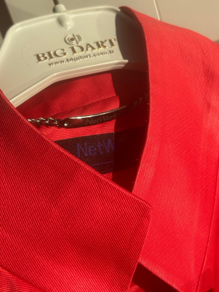 Network kırmızı trenchcoat - Görsel 4