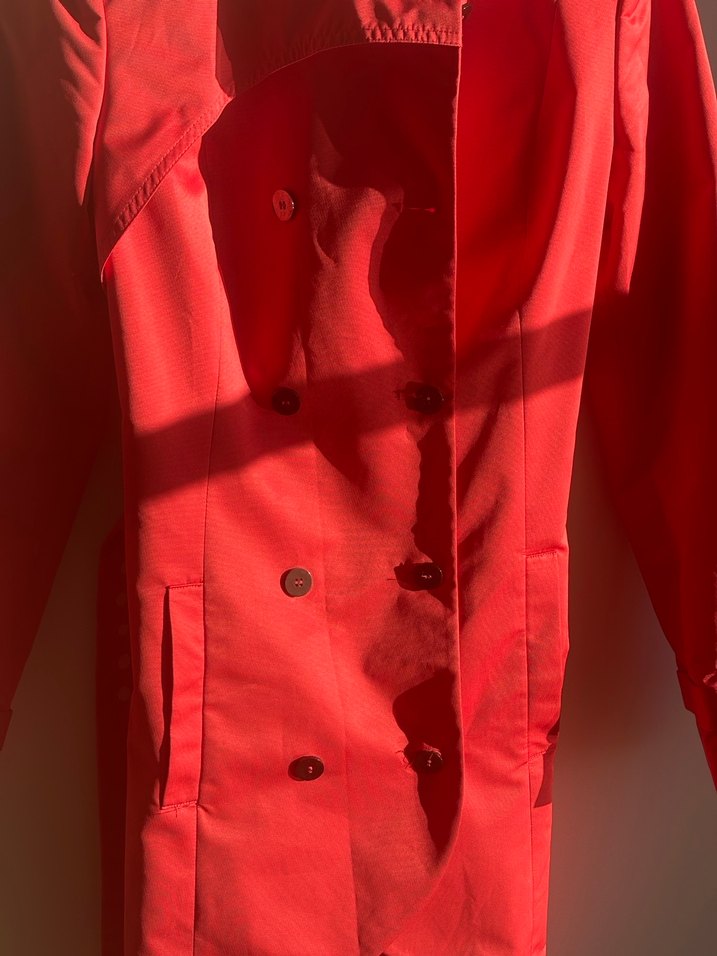 Network kırmızı trenchcoat - Görsel 3