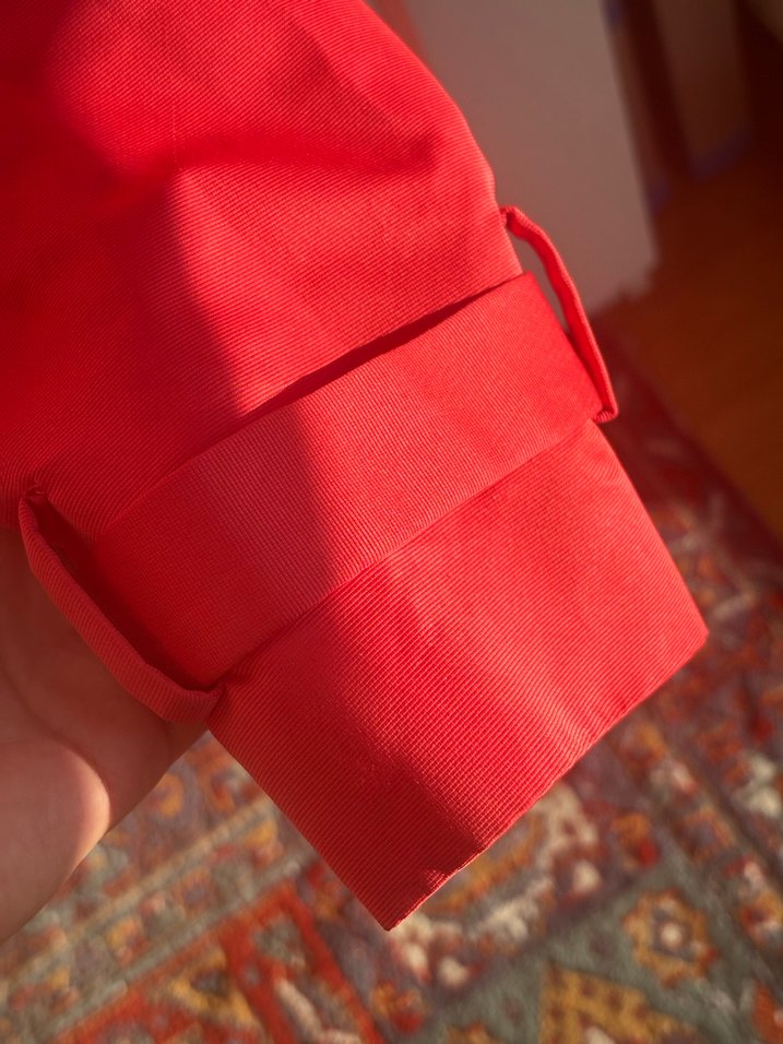 Network kırmızı trenchcoat - Görsel 5