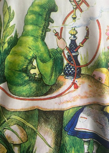 Alice in wonderland Baskılı Drapeli Kadın Atlet - Görsel 3