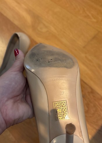 Bej Stiletto Topuklu Kadın Ayakkabı - Görsel 3