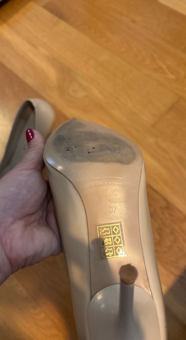 Bej Stiletto Topuklu Kadın Ayakkabı - Görsel 3