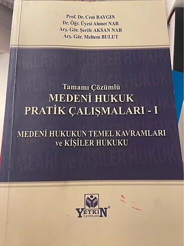 Medeni hukuk pratik çalışma kitabı