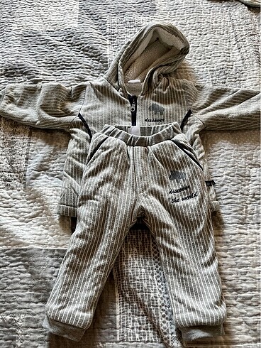 For my baby 12 ay alt üst içi şardonlu sıcacık takım