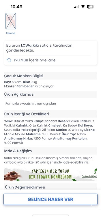 3 Ay Beden LCW 3-6 ay tertemiz harika 2?li takım