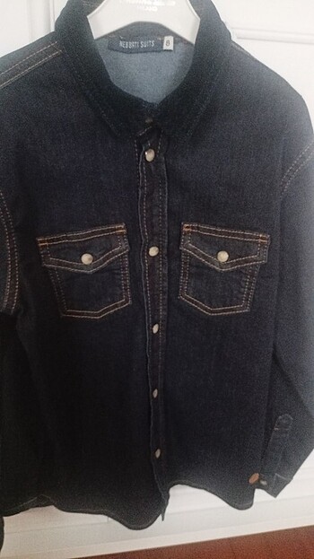 8 Yaş Beden lacivert Renk #gomlek #sweatshirt #bg store #gömlek