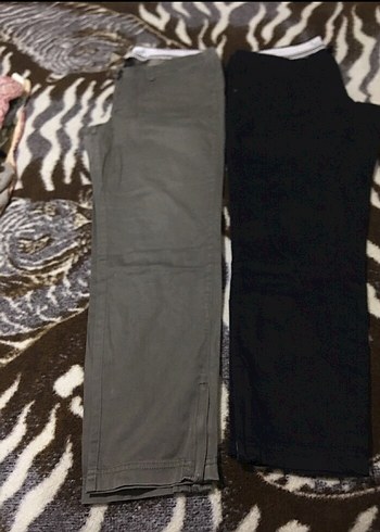 Siyah Süet Kumaş Kadın Pantolon - Görsel 2