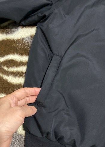 Siyah Fermuarlı erkek Street Wear Ceket - Görsel 4