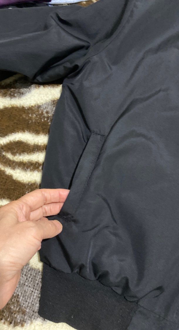 Siyah Fermuarlı erkek Street Wear Ceket - Görsel 4