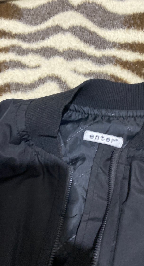 Siyah Fermuarlı erkek Street Wear Ceket - Görsel 2