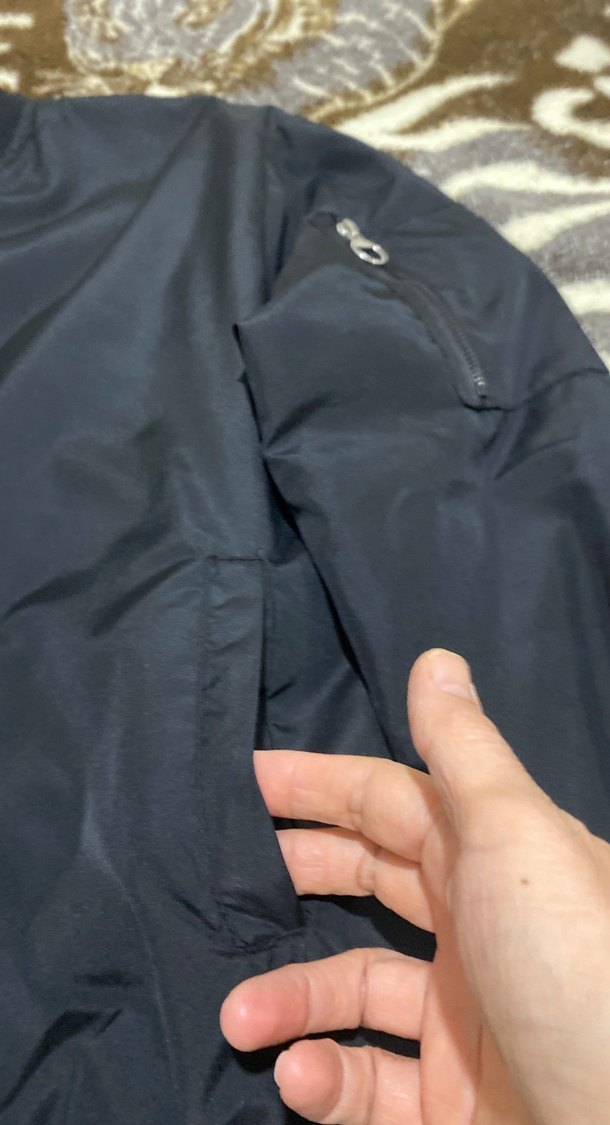 Siyah Fermuarlı erkek Street Wear Ceket - Görsel 5