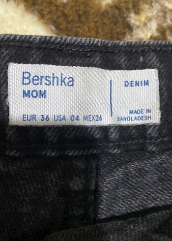 Gri Kadın momKesim Midi Kot Pantolon - Görsel 4