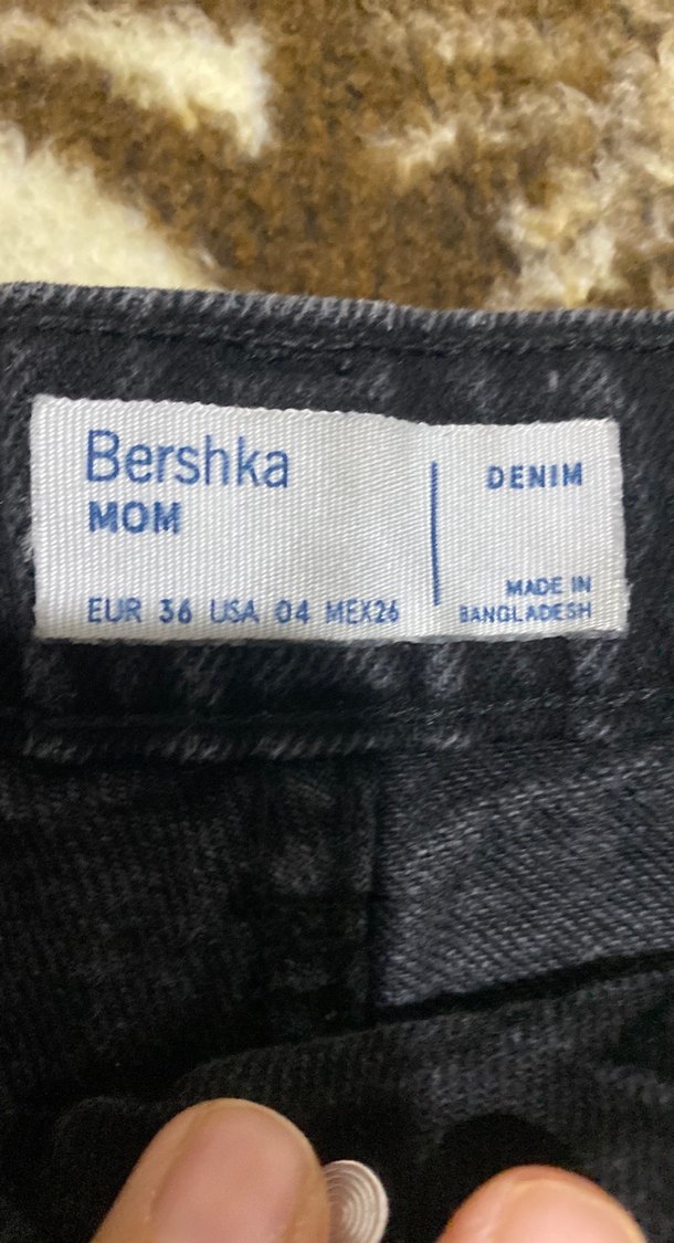 Gri Kadın momKesim Midi Kot Pantolon - Görsel 4