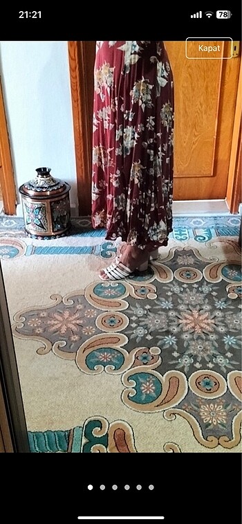 Çecekli elbise - Görsel 5