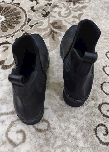 Siyah Deri Stiletto Topuklu Kadın Bot - Görsel 2