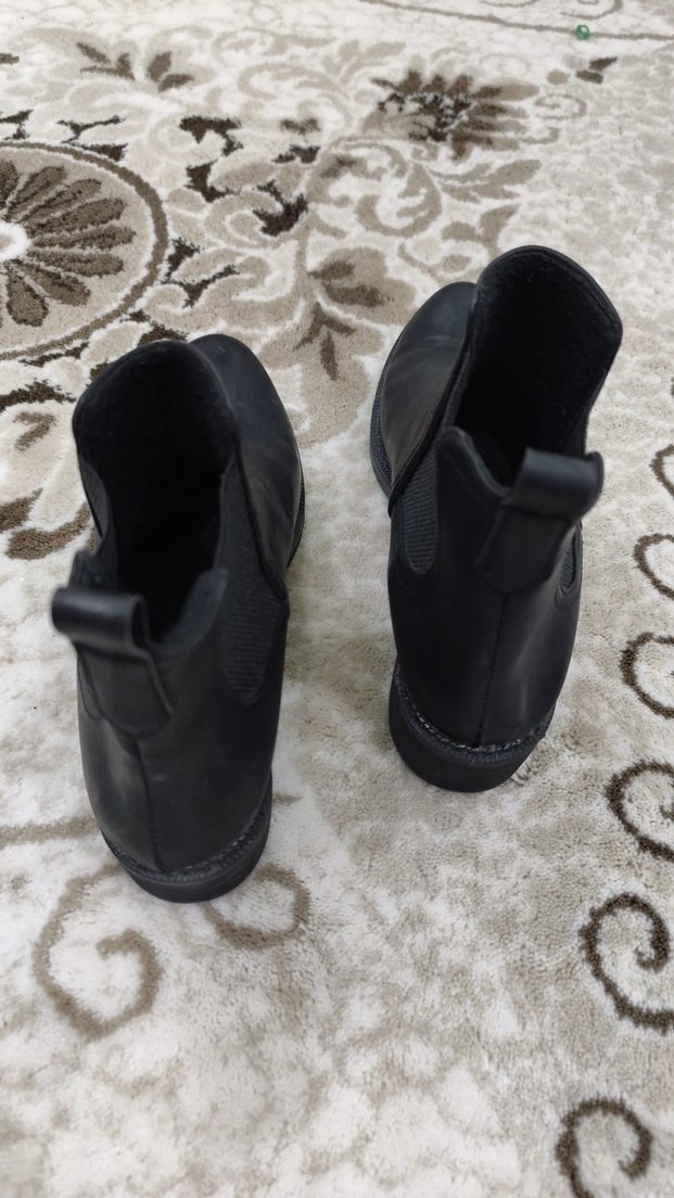 Siyah Deri Stiletto Topuklu Kadın Bot - Görsel 2