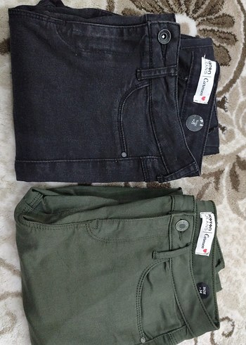 Kadın Haki Kumaş Pantolon, Normal Boy, Regular Fit - Görsel 5