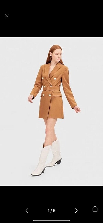 Stradivarius blazer ceket elbise