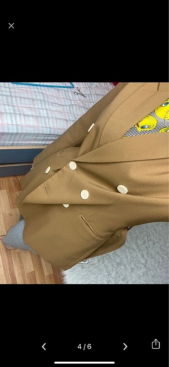 40 Beden kahverengi Renk Stradivarius blazer ceket elbise