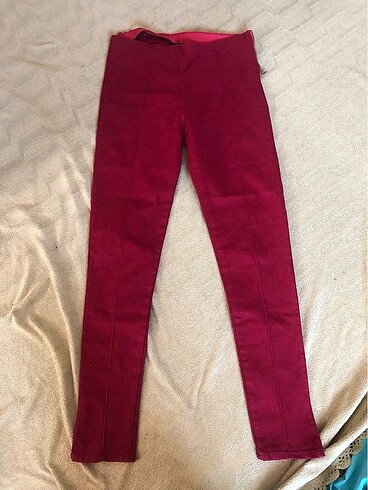Bordo tayt pantolon