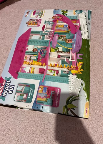 Pembe Plastik Oyuncak Ev - Görsel 8