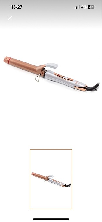 Fakir Estelle saç maşası krom 25mm Beyaz Rose