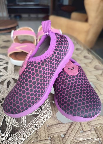Kız Çocuk Mor Kaydırmaz Sneaker