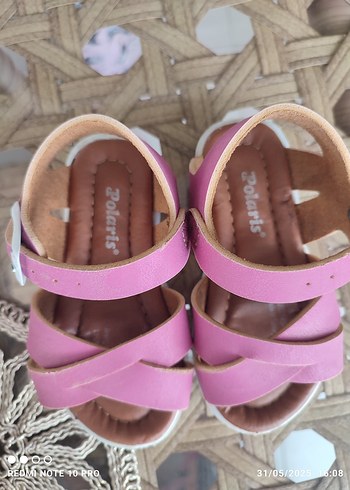 polarisKız Çocuk Pembe Tokalı Terlik