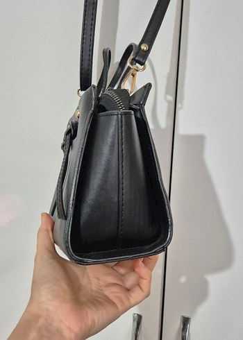 Siyah Nakışlı Deri Kadın Çanta - Görsel 3