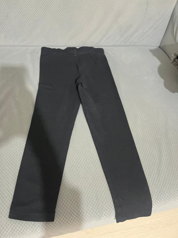 Kız Çocuk Siyah Baskılı Tayt - Görsel 2