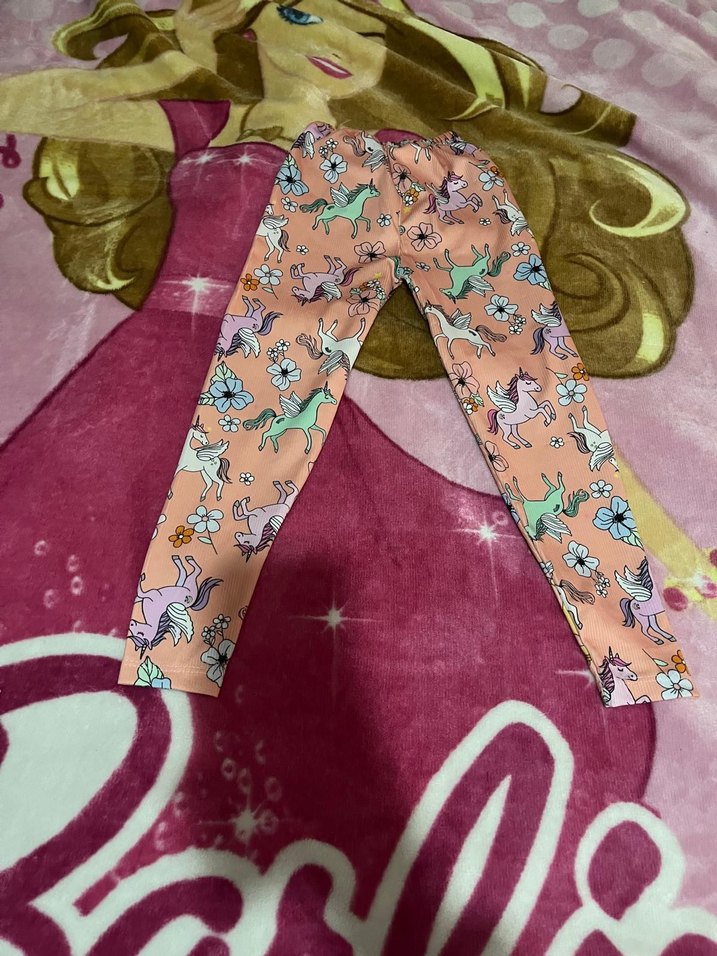 Kız Çocuk Çok Renkli Bohem Baskılı Tayt - Görsel 2