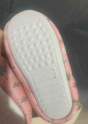 Kız Çocuk Pembe Baskılı Sıcak panduf - Görsel 2