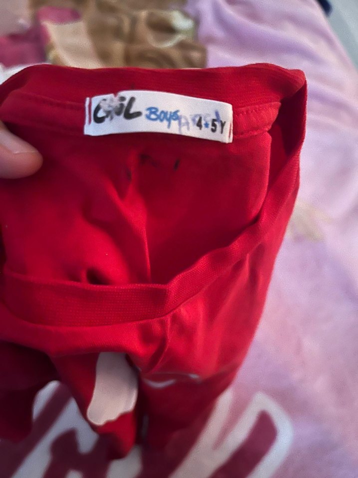 Kadın Kırmızı Pamuklu Kısa Kollu Tişört - Görsel 3