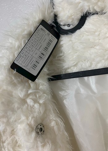 Trendyol & Milla Beyaz Peluş Kadın Midi Mont