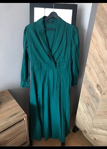 Trendyol yeşil elbise 