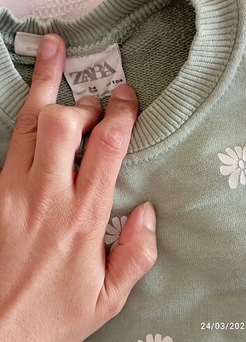 3 Yaş Beden Zara altı tayt üstü sweat takim 3-4 yaş