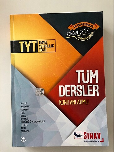 Sınav yayınları tyt tüm dersler konu anlatımlı kitap