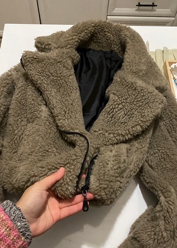 Sıcak Peluş Kadın Ceket - Görsel 2