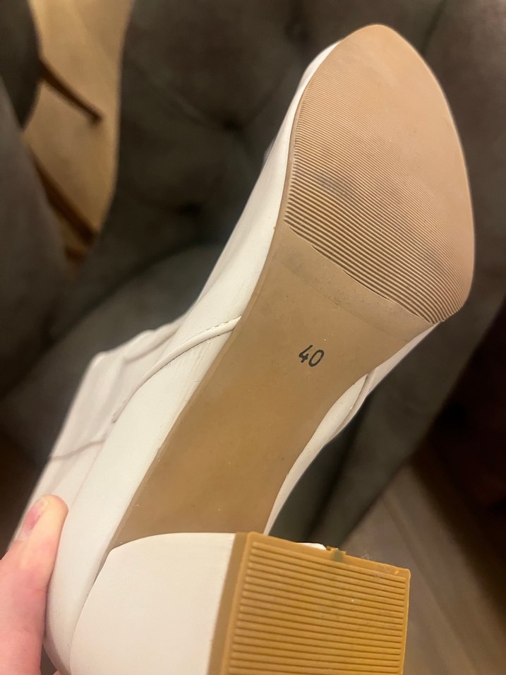 Beyaz Deri Dizüstü İnce Topuklu Çizme - Görsel 4