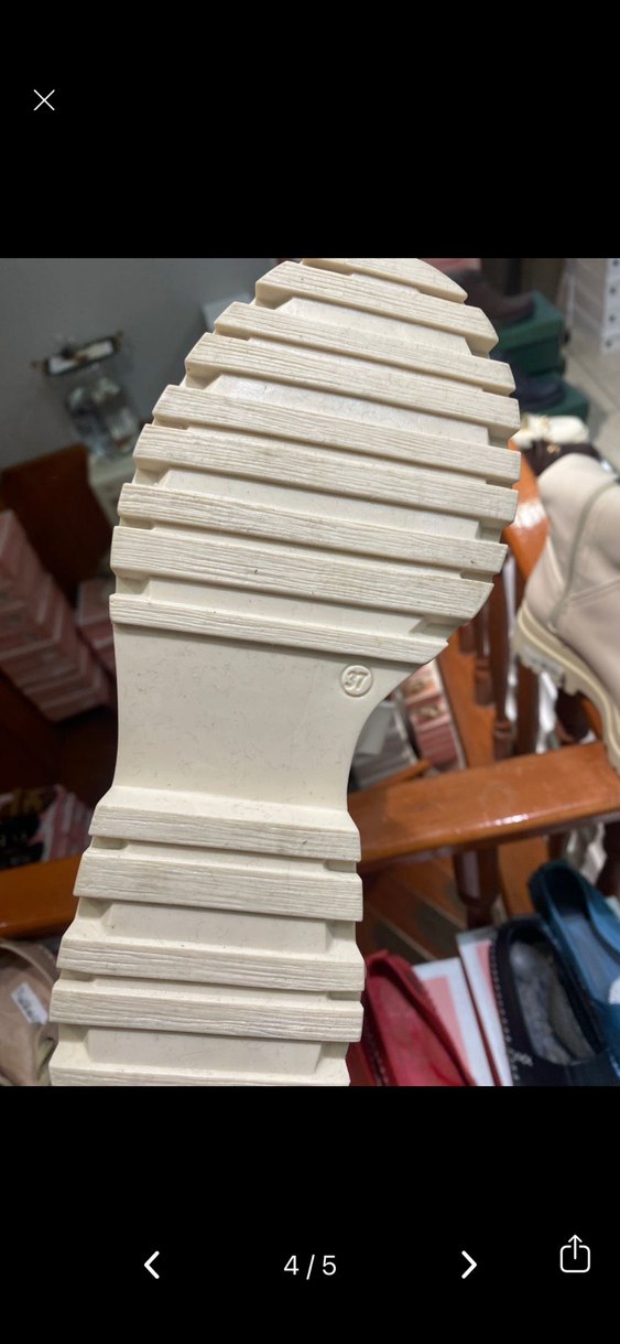 Bej Deri Kadın  Bot - Görsel 4