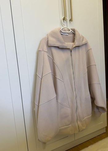 Bej Kadın Fermuarlı Street Sweatshirt - Görsel 2