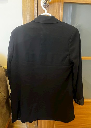 Siyah Düğmeli Kadın Blazer Ceket - Görsel 6